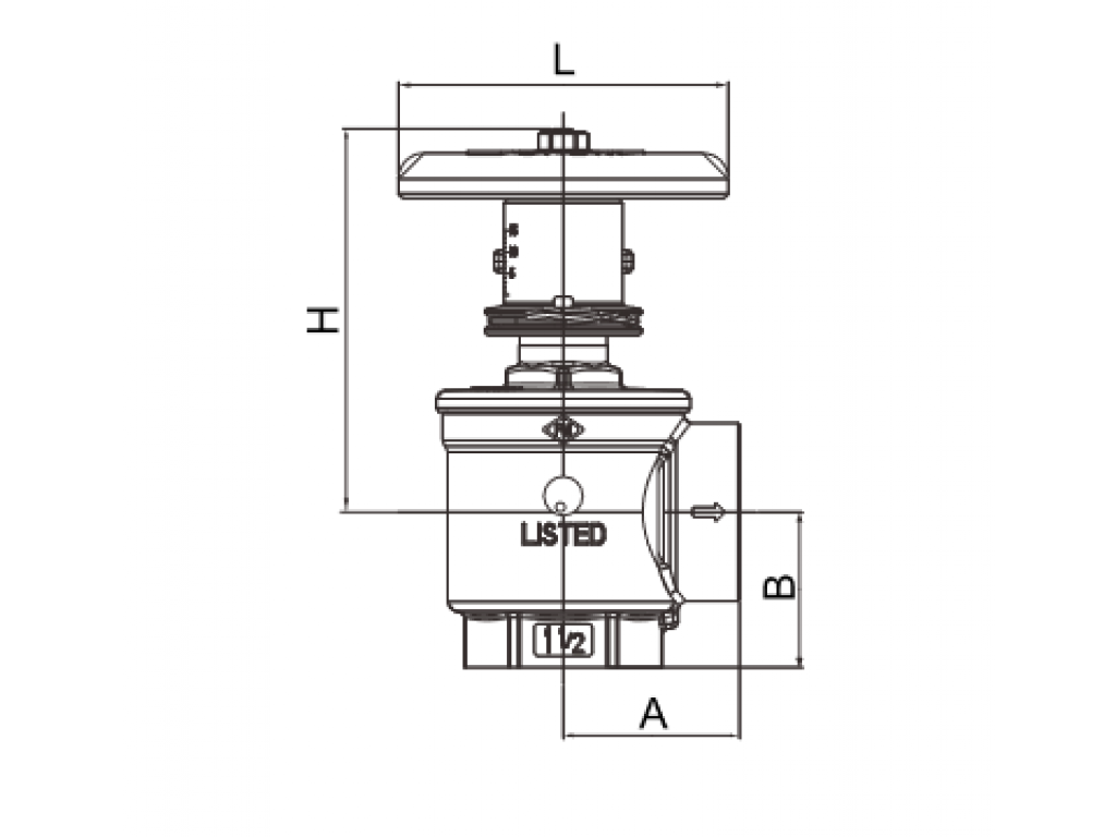 วาล์วจำกัดแรงดัน Pressure reducing angle valve F13-40